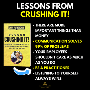 Lessons From Crushing It