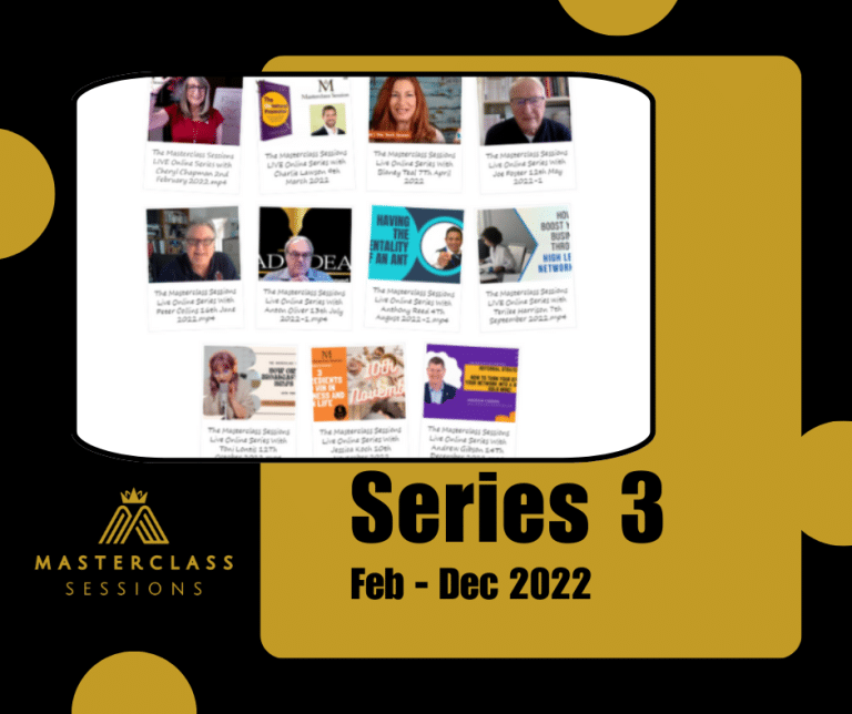 The Masterclass Sessions Courses Series 3 2022