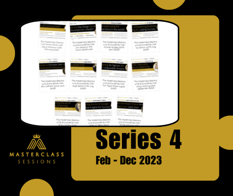 The Masterclass Sessions Courses Series 4 2023