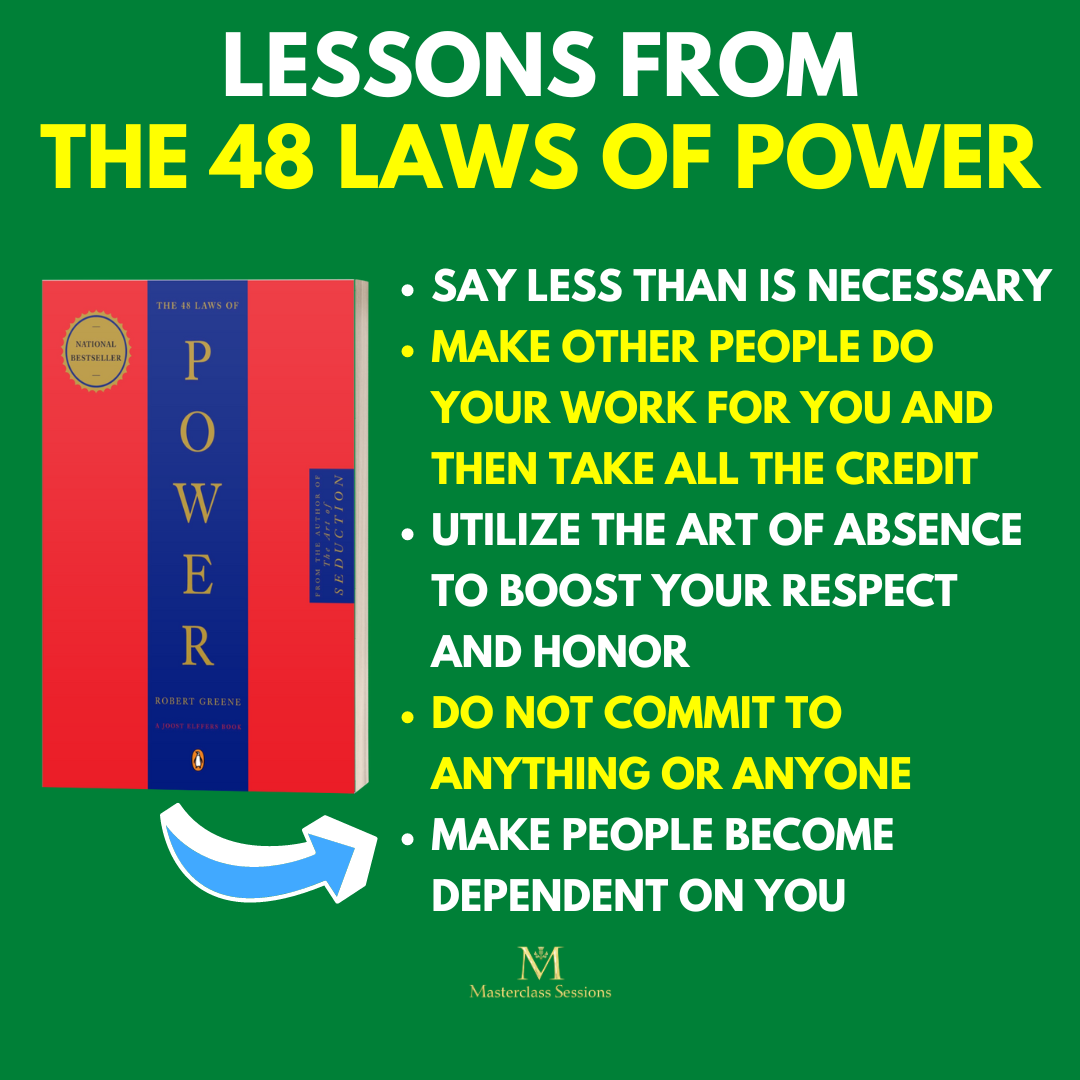 Lessons From The 48 Laws Of Power